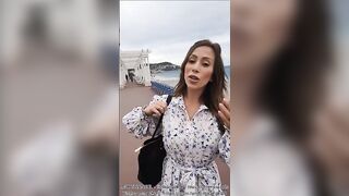 Littleangel84 in Nice city Exhibs & Fucks outdoors at Côte d'Azur